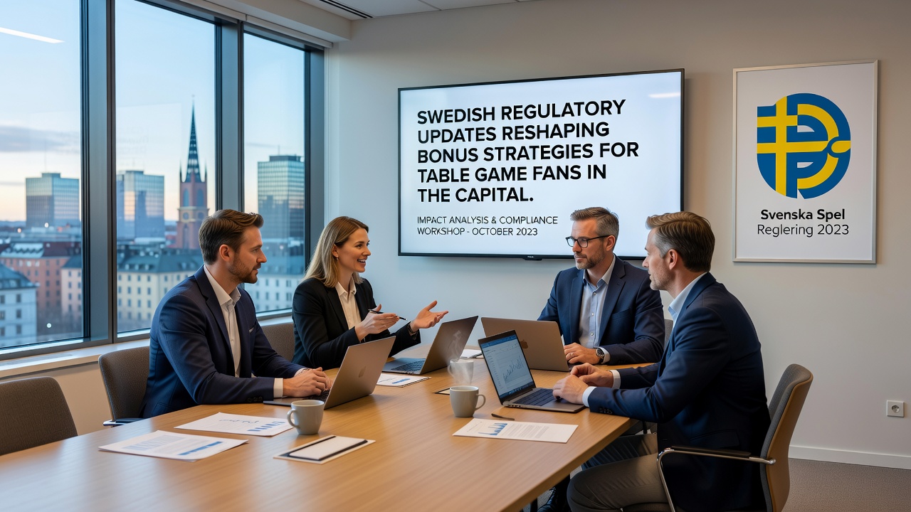 Swedish regulatory meeting discussing bonus rules for table games